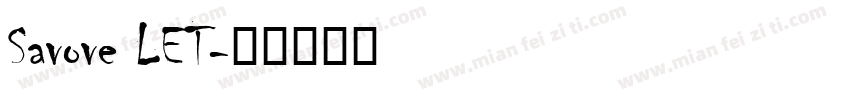 Savove LET字体转换